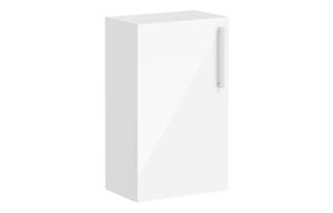 VitrA Root Flat 40cm 1 Door Slim Lower/Base Unit (LH Hinge) - High Gloss White